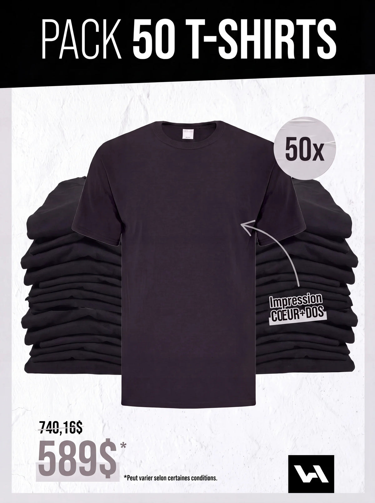 Pack 50x T-shirts