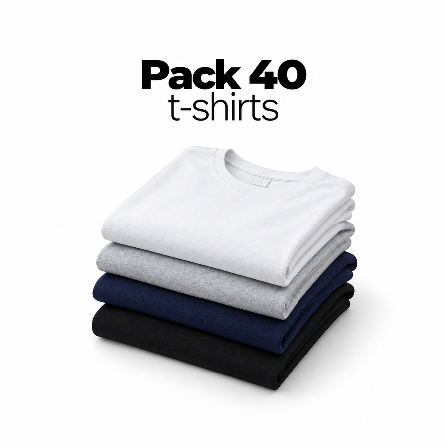 Pack entreprise — 40 t-shirts — Vision Affichage