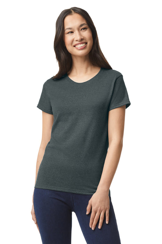 GILDANᴹᴰ T-SHIRT COUPE MISSY HEAVY COTTONᴹᶜ. 5000L