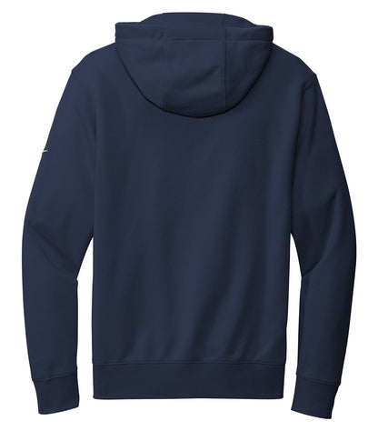 NIKE CHANDAIL À CAPUCHON À GLISSIÈRE MOLLETON CLUB AVEC SWOOSH À LA MANCHE. DR1513