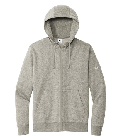 NIKE CHANDAIL À CAPUCHON À GLISSIÈRE MOLLETON CLUB AVEC SWOOSH À LA MANCHE. DR1513
