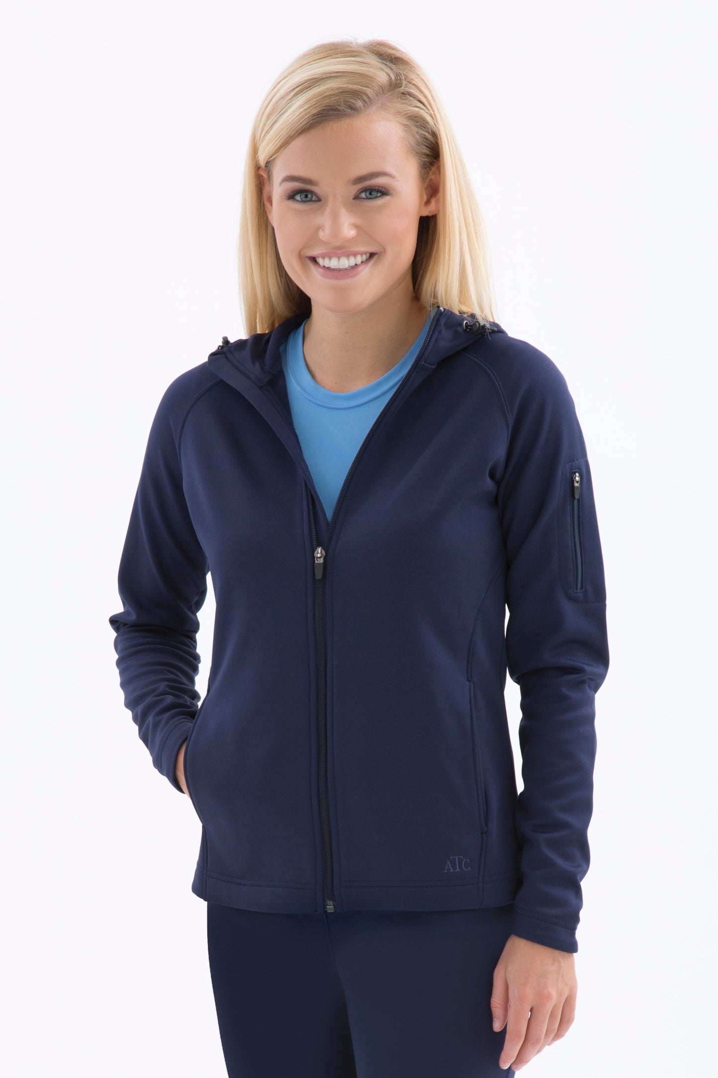 ATCᴹᶜ MANTEAU À CAPUCHON EN MOLLETON PTECHᴹᴰ POUR FEMMES. L221