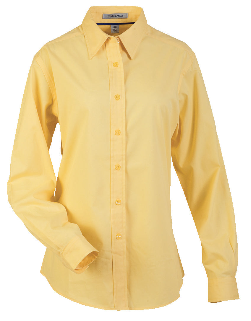 COAL HARBOURᴹᴰ CHEMISE TISSÉE  À MANCHES LONGUES EASY CARE BLEND POUR FEMMES. L610