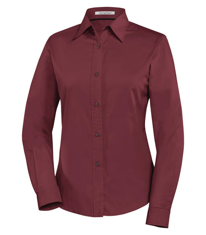COAL HARBOURᴹᴰ CHEMISE TISSÉE  À MANCHES LONGUES EASY CARE BLEND POUR FEMMES. L610