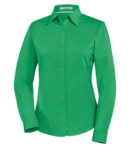COAL HARBOURᴹᴰ CHEMISE TISSÉE  À MANCHES LONGUES EASY CARE BLEND POUR FEMMES. L610